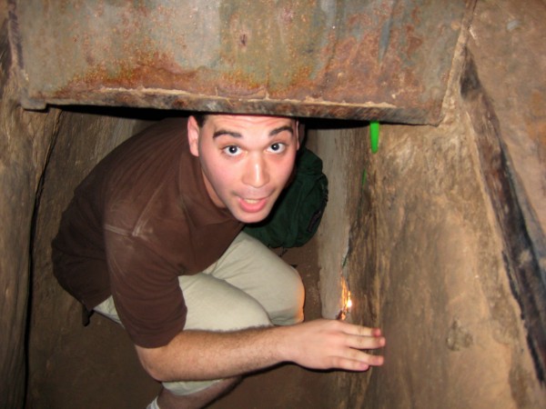 Dave Inside Cu Chi Tunnel