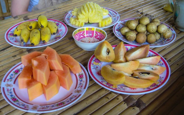 Fresh Fruits Mekong River Vietnam