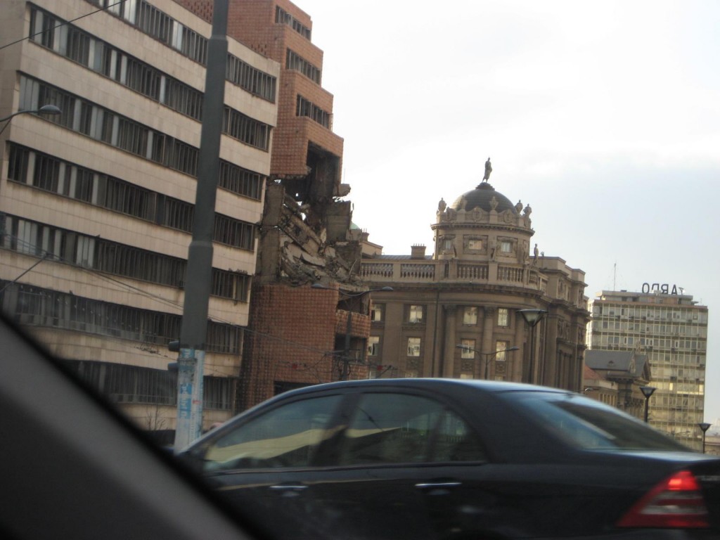 Bombed Out Building in Belgrade, Serbia