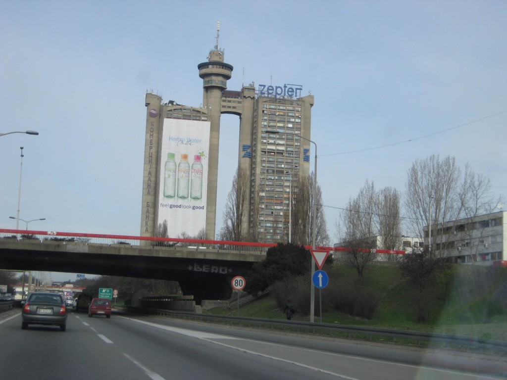 Building on highway A1 Belgrade, Serbia