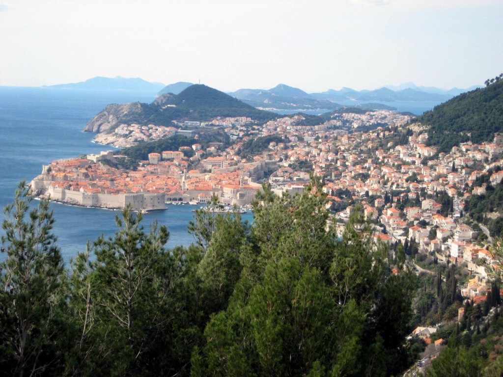 View of Dubrovnik, Croatia from road