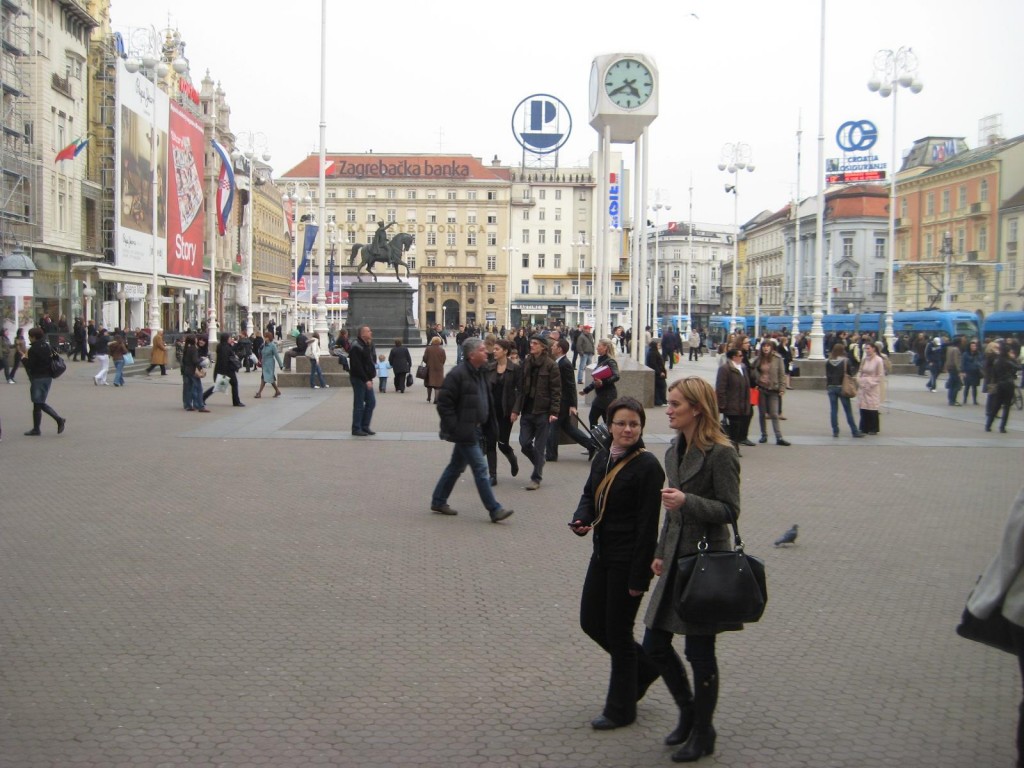Trg Bana Jelacica Square Zagreb, Croatia