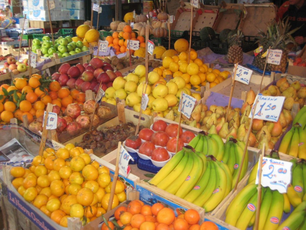 Fruit Market in Palermo, Sicily, Italy