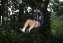 Zip-lining in arenal costa rica
