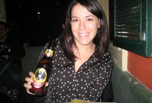 Drinking Imperial Beer in San Jose Costa Rica