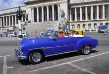 Old American Car in Havana Cuba