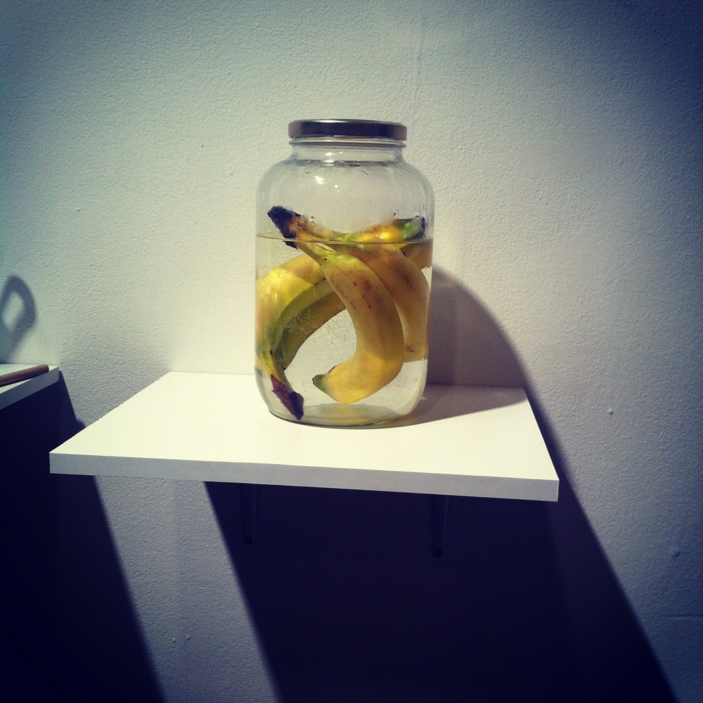 Bananas in Water in Jar in Philadelphia First Friday