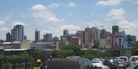 Friendship bridge going to Ciudad de Este in Paraguay