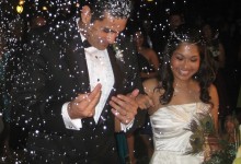 Bride Groom Leave Church Wedding Goa India