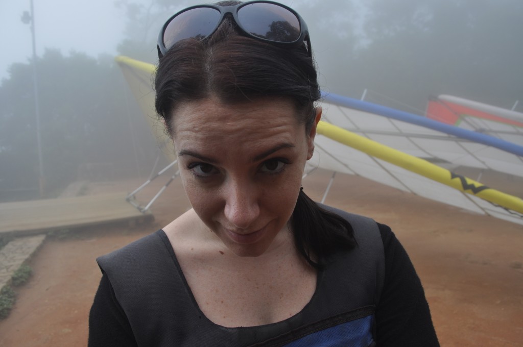 Scared of hang gliding in Rio Brazil