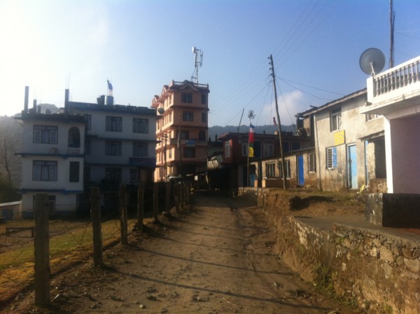 The town of Chisapani, Nepal