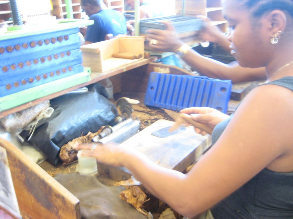 All Cuban cigars are made by hand in factories that don't even need electricity to operate.  Making Cuban cigars is an art.  They are perfectly wrapped - not like those Dominican cigars - they're too tight!