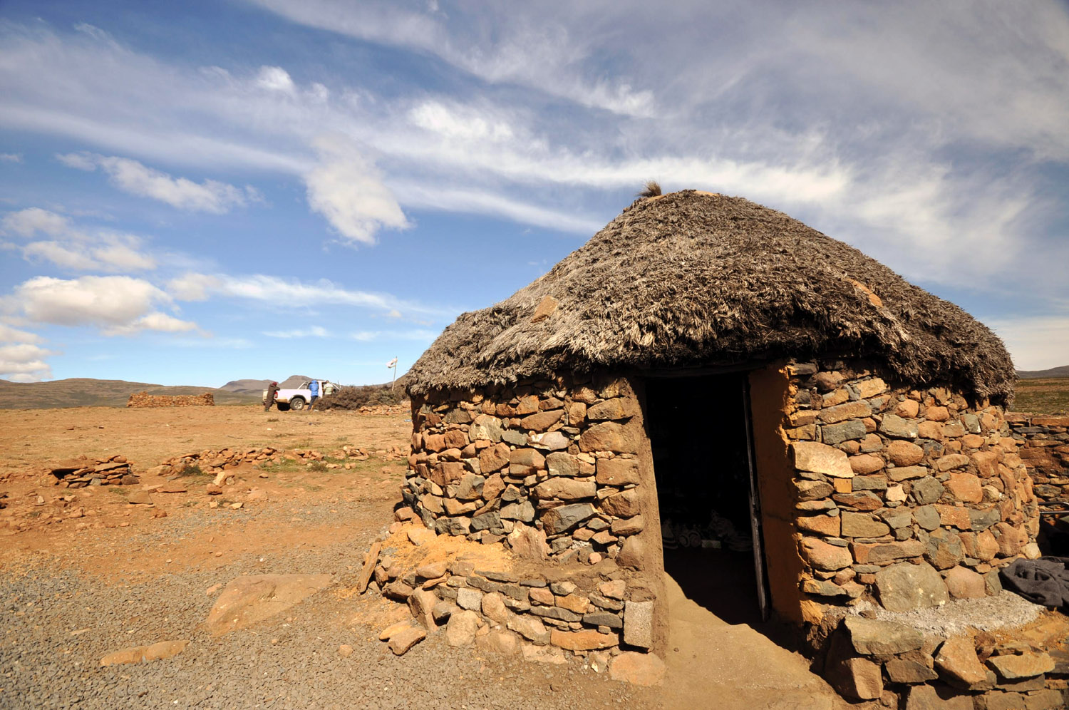 Basotho hut in Lesotho - pretty sweet, huh?