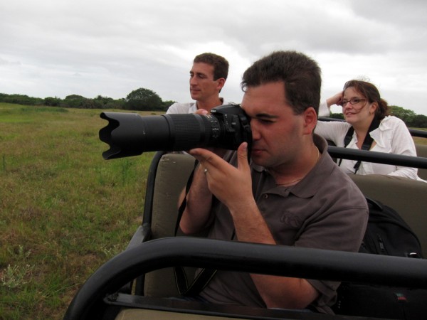 Dave snapping some photos while out on safari at &Beyond Phinda Private Game Reserve in KwaZulu-Natal South Africa