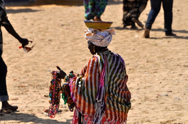 Woman Selling Necklaces on Goree Island