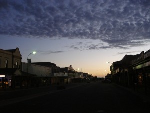 The sky over the town of Broken Hill