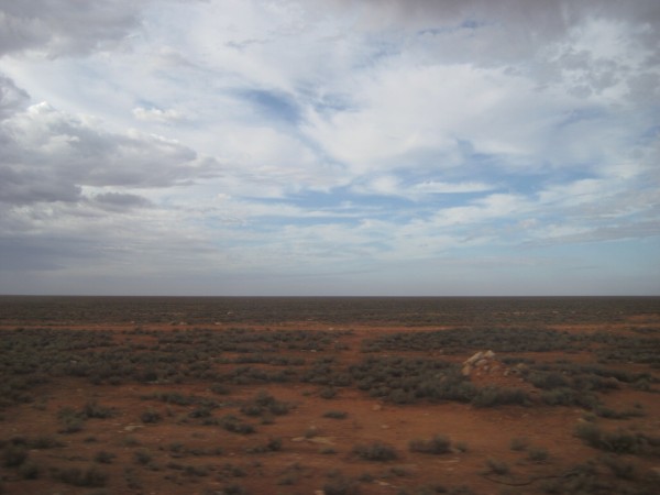 The endless Australian desert stretches on forever