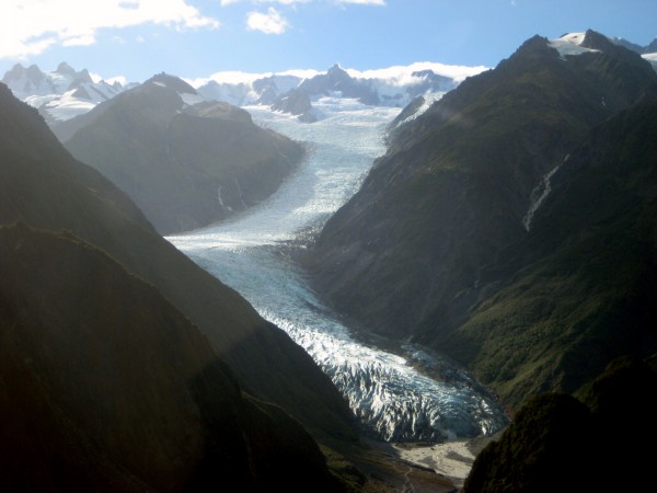 You can only begin to understand the scope and size of the glacier from the air.