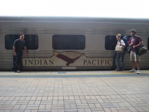 The Indian Pacific at Sydney's Central Station