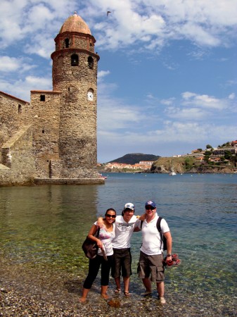 The waters in Collioure are crystal clear and shallow enough that you can walk around the castle itself without getting too deep