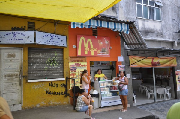 Favelas can be a lawless place - even free of blatant copyright infringement