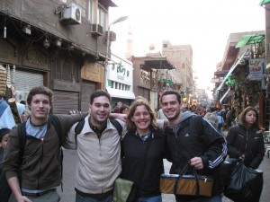 Posing at Khan el-Khalili Market in Cairo Egypt