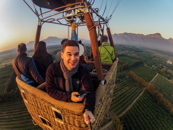 Check me out!  I'm in a hot air balloon!