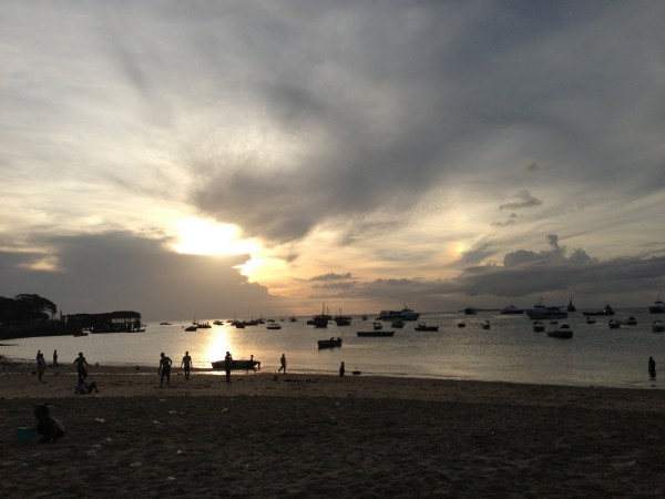 Dusk over Stone Town Bay