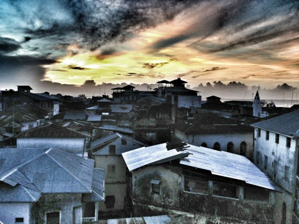 A view over mythical Stone Town from atop Emerson Spice