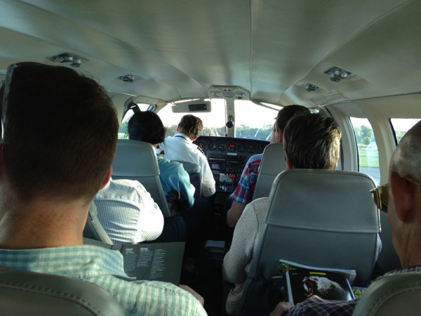 If a realtor was describing this plane, they would say it's cozy with lots of natural light 