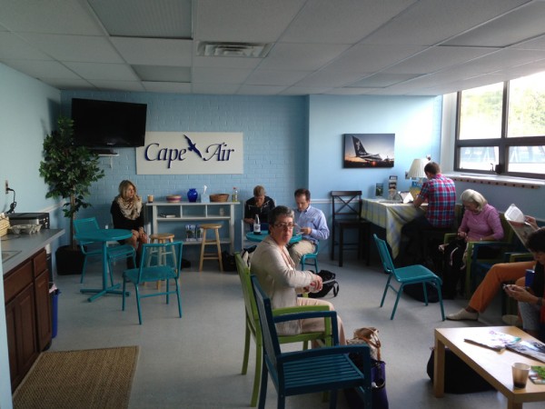 If you arrive WAY too early for your flight like we did, you can relax in the Cape Air Lounge