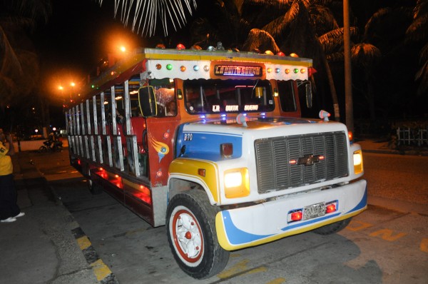 The Chiva bus - a rolling fiesta on the streets of Cartagena