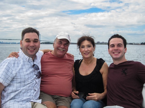 Me and the family with the Throgs Neck Bridge in the background