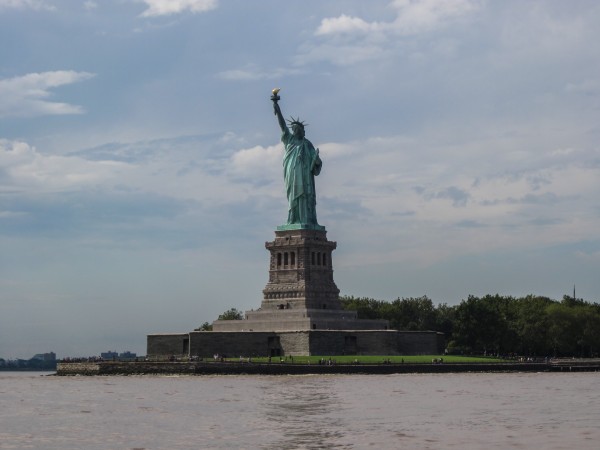 Lady Liberty - the perfect place for some lunch!