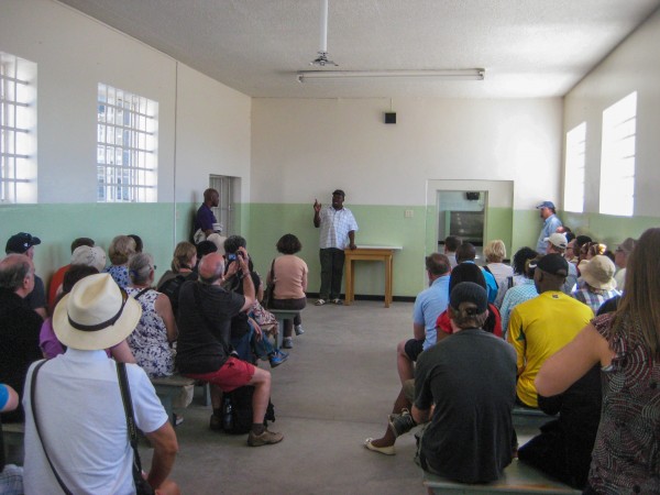 Learning about life on Robben Island from one of its former political-prisoners