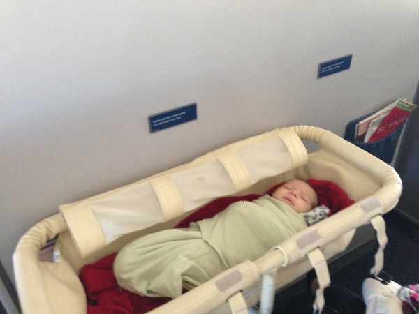 child bassinet seat in flight