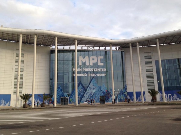 The Main Press Center sits adjacent to the Olympic Park and is serves as home base to the world's media covering the Games