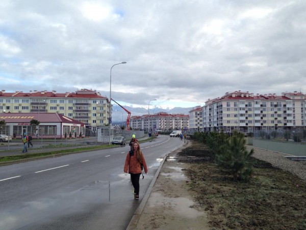 Not far from the Olympic Park you'll find specially built villages for Olympic staff and volunteers. A village like this is my home for the next month here in Russia.