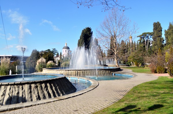 Russians love their fountains and Sochi is no exception.