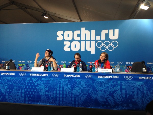 Ladies Skeleton press conference following the match