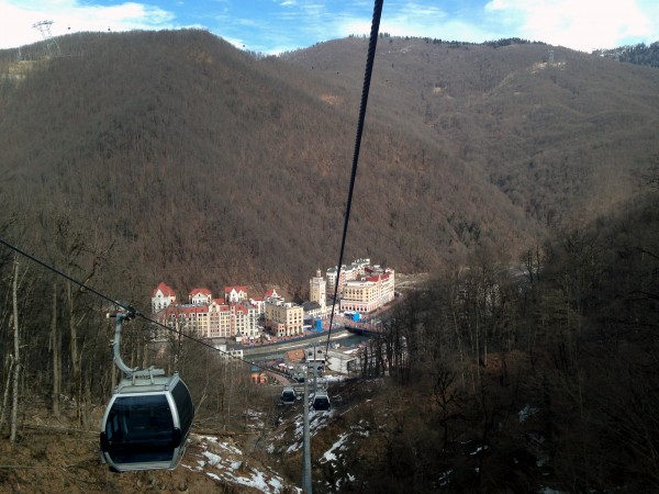 Rosa Khutor as seen from the Sanki cable-way