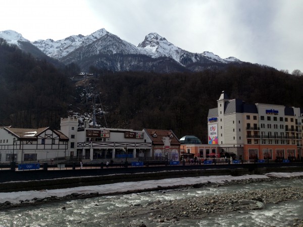 The town is dotted with shops, hotels and cable-car stations all up and down the river