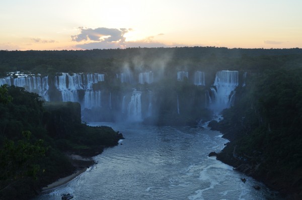 Iguazu Sunset from Brazil Hotel das Cataratas