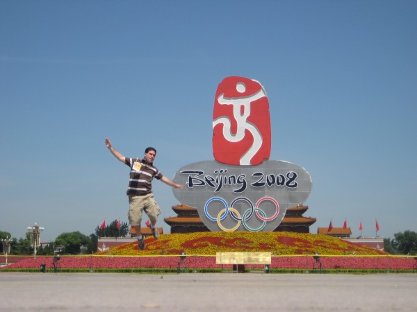 Tienenman Square during the 2008 Beijing Summer Olympic Games