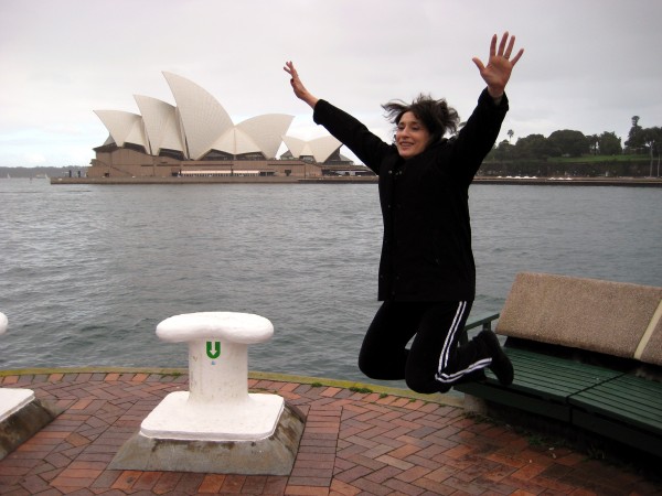 I have a ton of photos of me jumping in Sydney with the Opera House, but none are nearly as good as this one of my Mom when she visited