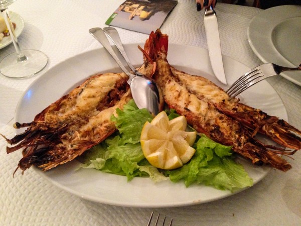 Restaurante D'Adraga Tiger Prawns