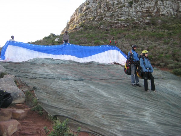 Ready to Paraglide Lions Head Cape Town South Africa