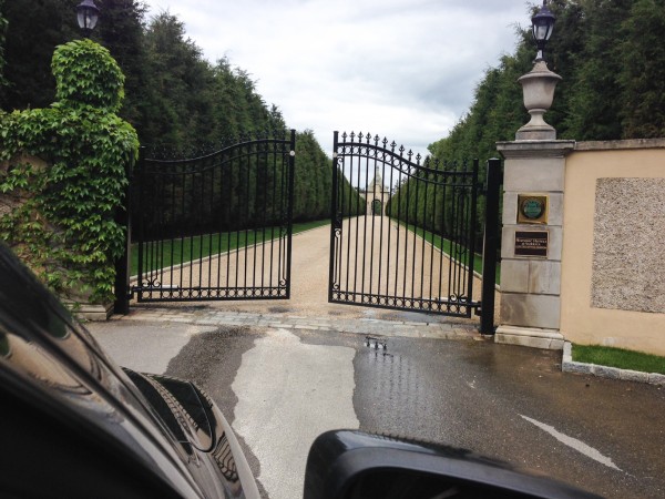 Arrival at Oheka Castle is a grand affair. 