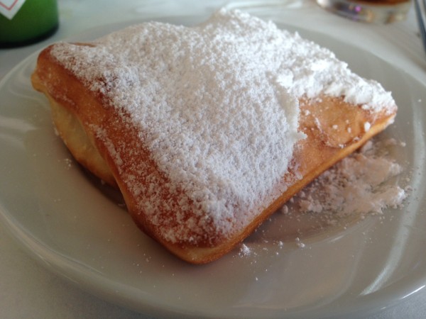 If you've ever been to Cafe du Monde in New Orleans, you've most likely gorged yourself on beignets. Huey's has got some pretty great ones so don't forget to leave some room!
