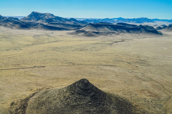 The area surrounding our lodge from the sky above